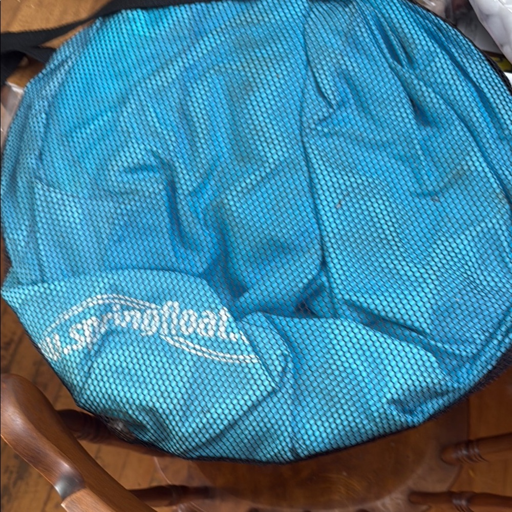 Blue Springload Float w black mesh bag